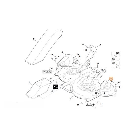 STIHL   Pokrywa ochronna, str. lewa 6160 706 0801